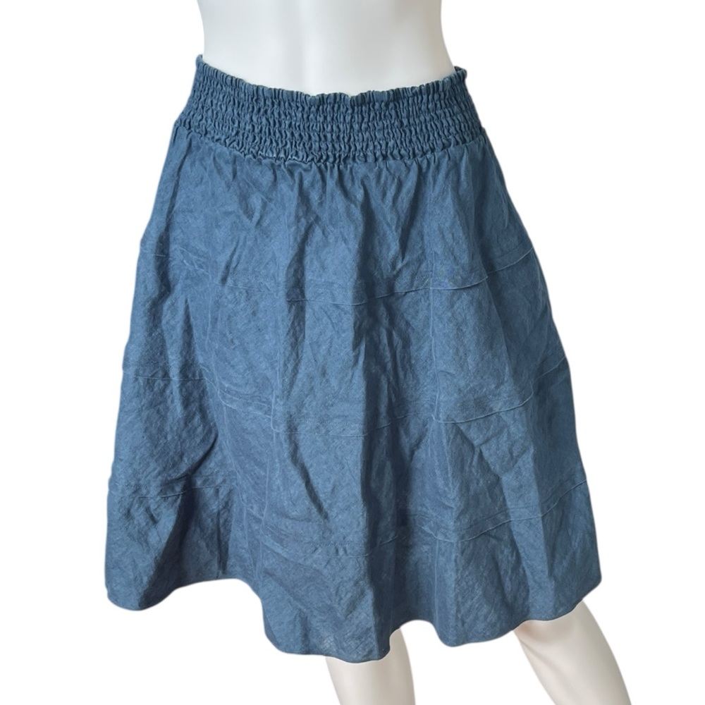 Soft Surroundings Blue A-Line Skirt